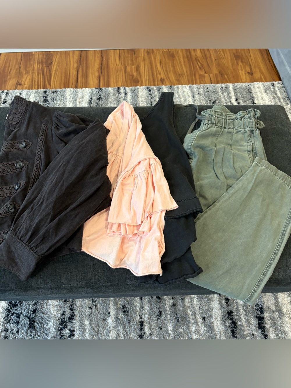 Free People We the Free Lot Size Medium Ariana Military Jacket Tops and Pants